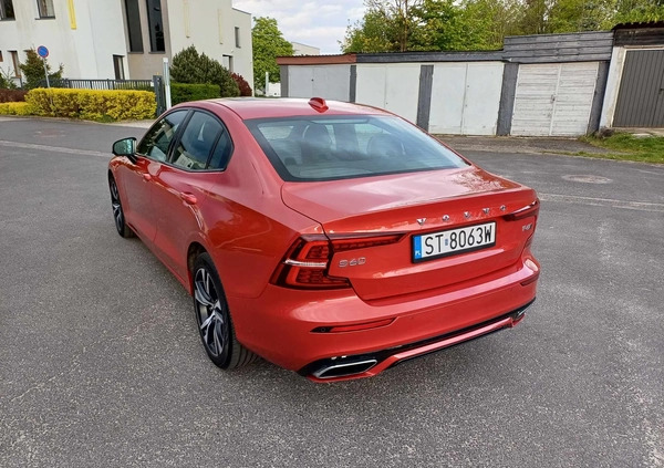 Volvo S60 cena 136000 przebieg: 55000, rok produkcji 2021 z Tychy małe 56